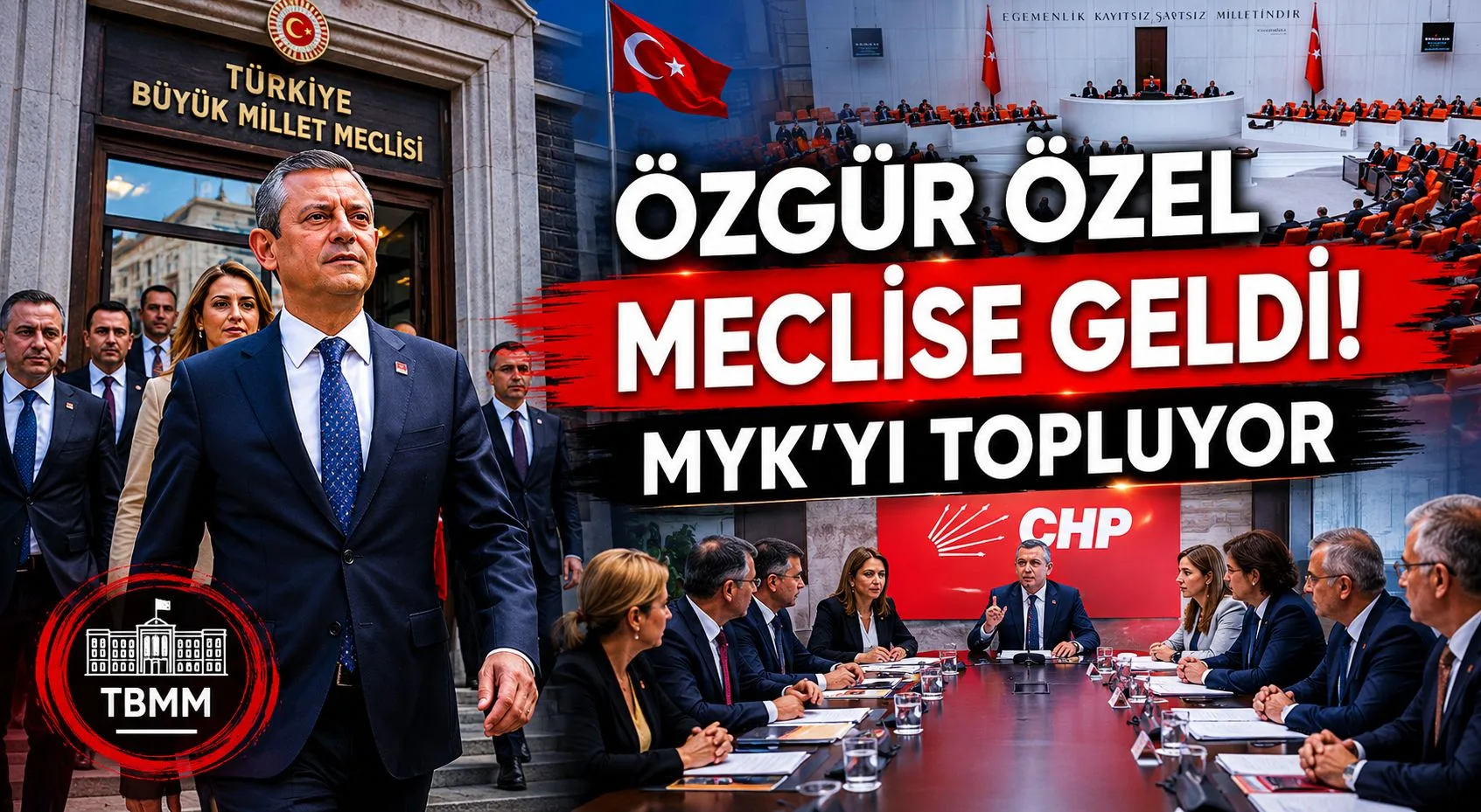 Özgür Özel, MYK toplantısı için TBMM’ye geldi!
