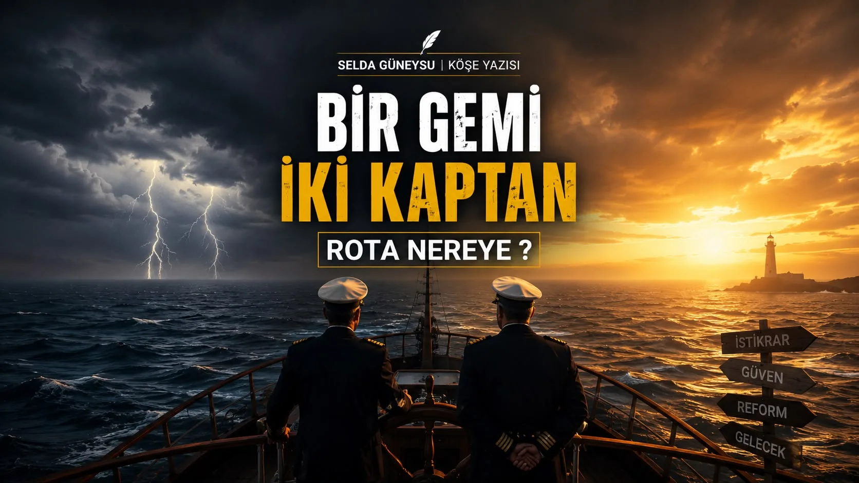 Bir gemi iki kaptan… Rota nereye?