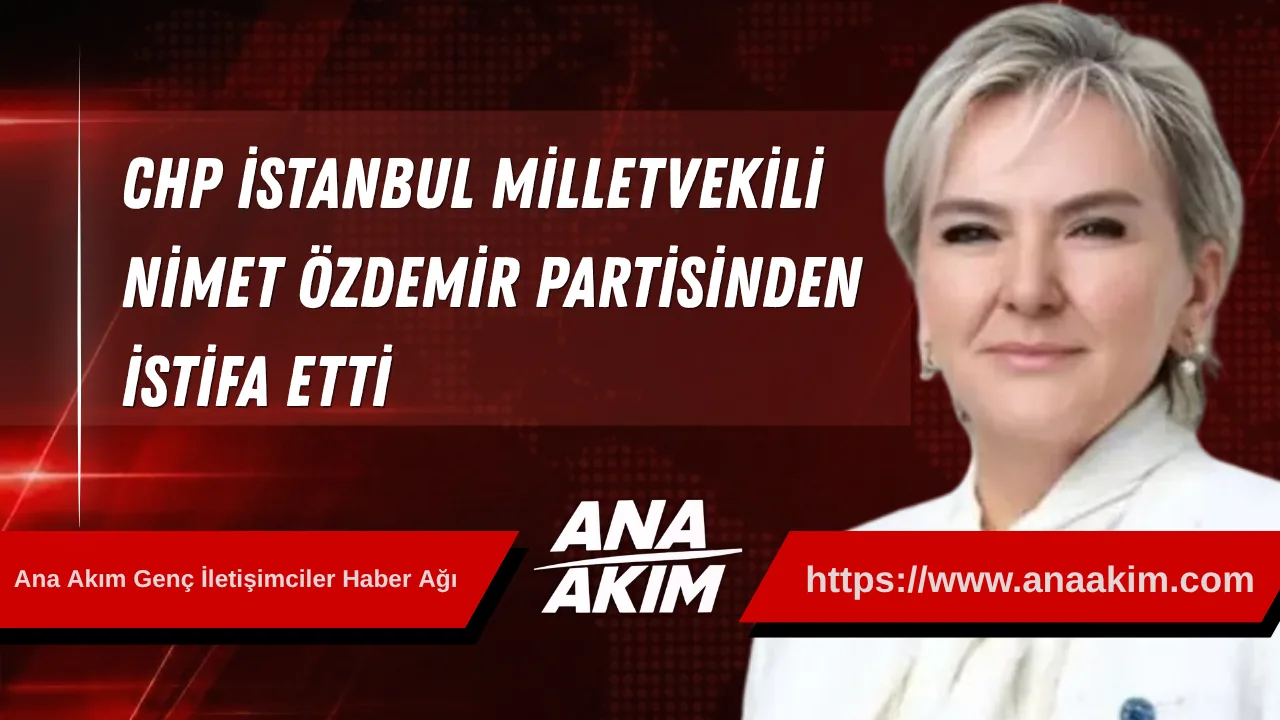 CHP İstanbul Milletvekili Nimet Özdemir Partisinden İstifa Etti