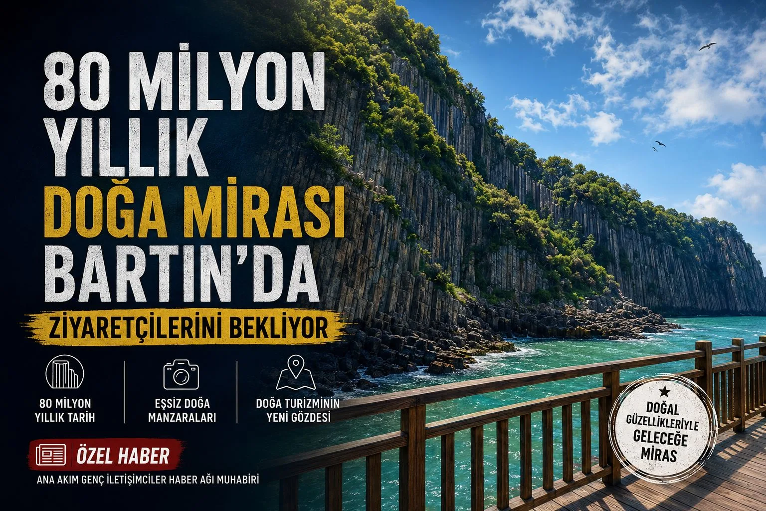 80 MİLYON YILLIK DOĞA MİRASI BARTIN’DA ZİYARETÇİLERİNİ BEKLİYOR