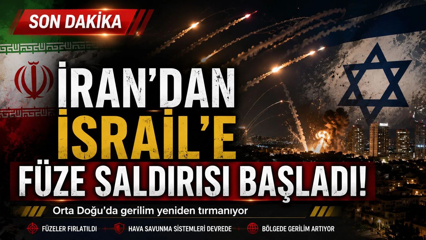 Bölgesel Gerilimde Kritik Eşik: İran ve İsrail Arasında Doğrudan Çatışma Başladı