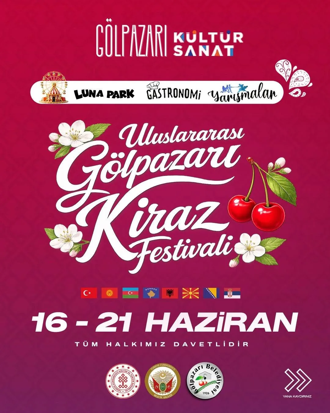 Uluslararası Gölpazarı Kiraz Festivali Başlıyor: İlçede Kültür Şöleni Hazırlığı