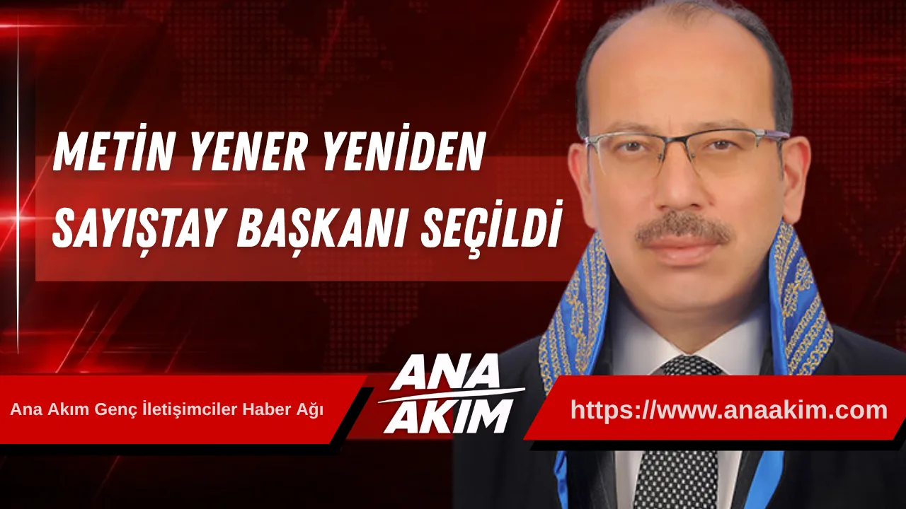 Metin Yener Yeniden Sayıştay Başkanı Seçildi