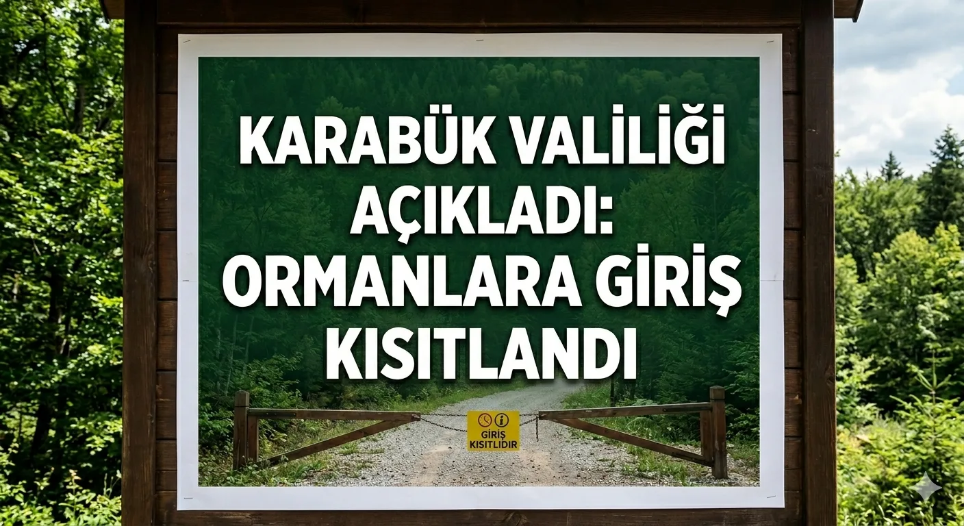 Karabük'te Ormanlara Giriş ve Çıkışlar Kısıtlandı