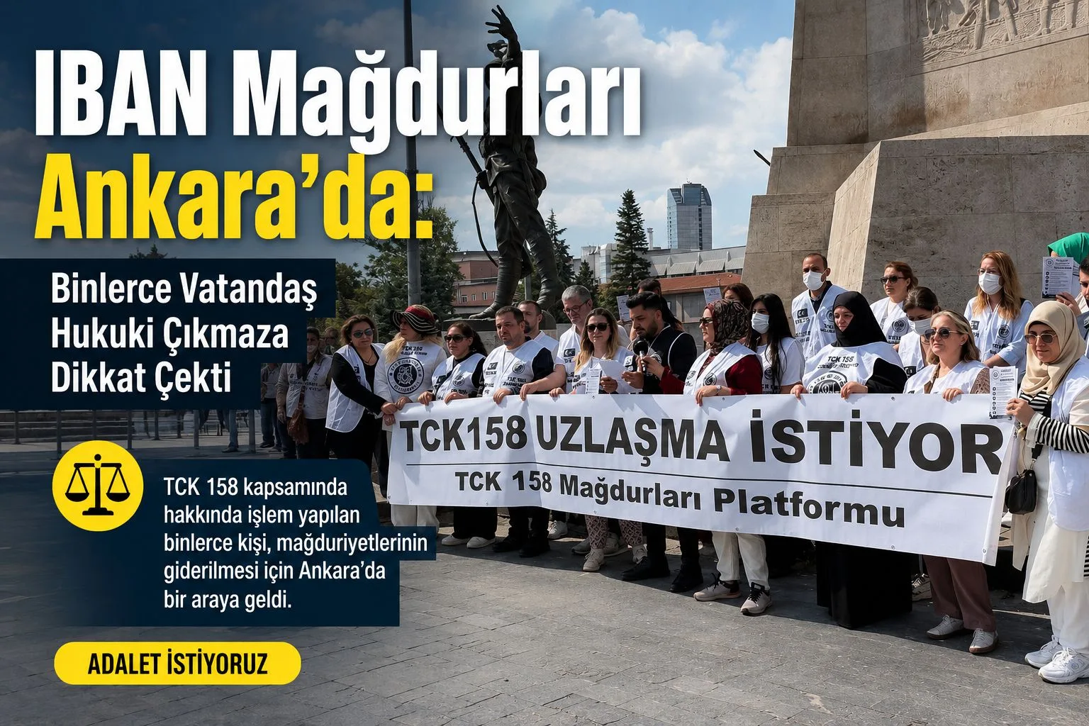 “IBAN Mağdurları” Ankara’da: Binlerce Vatandaş Hukuki Çıkmaza Dikkat Çekti