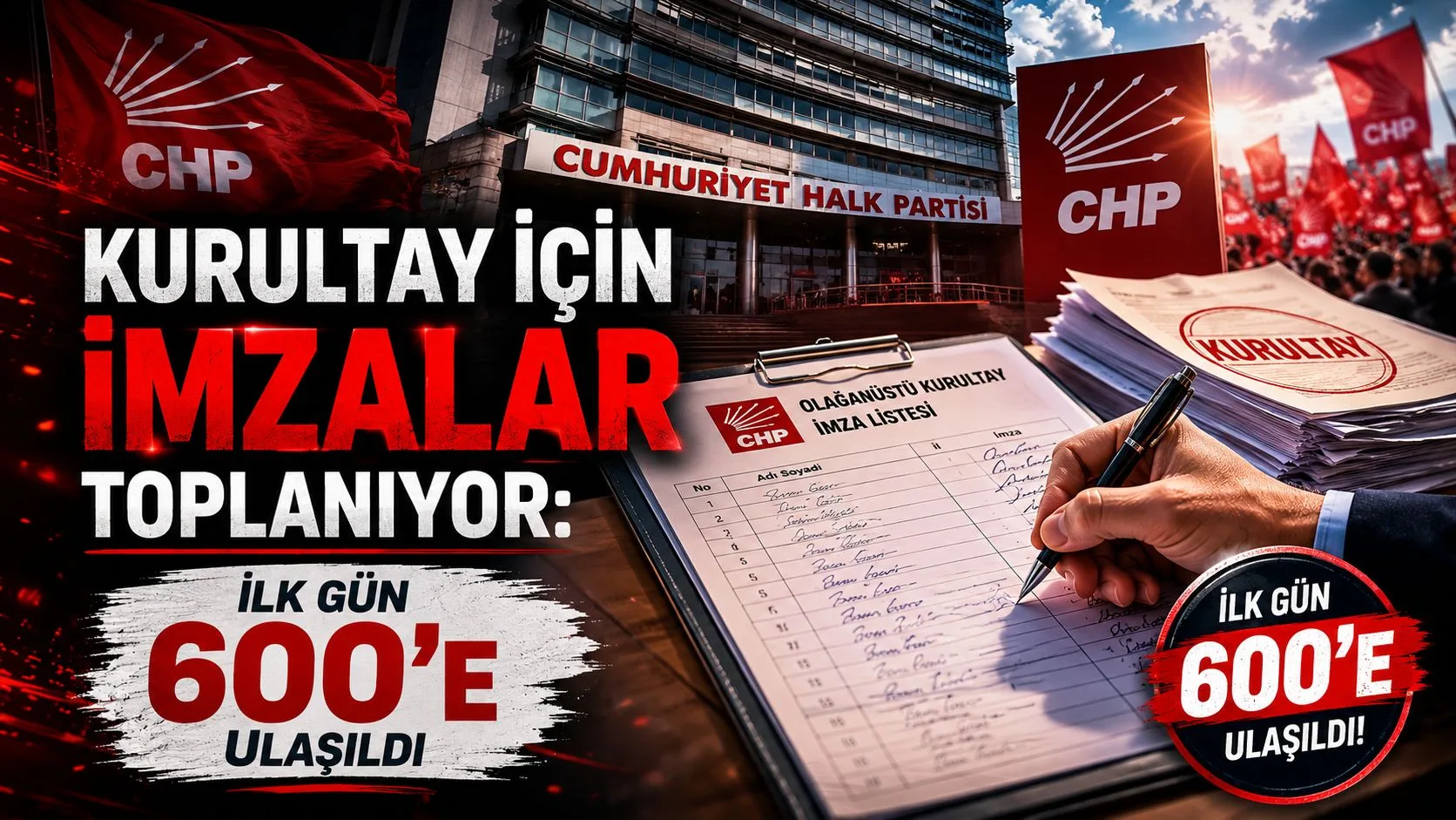 Kurultay İçin İmzalar Toplanıyor: İlk Gün 600’e Ulaşıldı