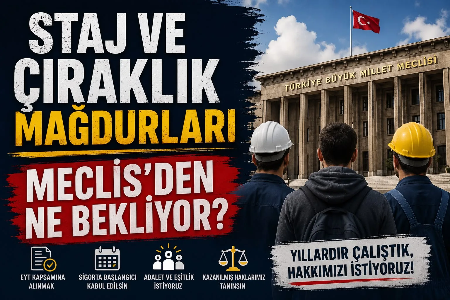 Staj ve Çıraklık Mağdurları Meclis’ten Ne Bekliyor?